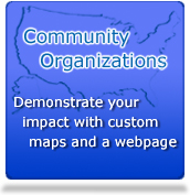 Community Organizations: Demonstrate your impact with Custom Maps and a Free Webpage